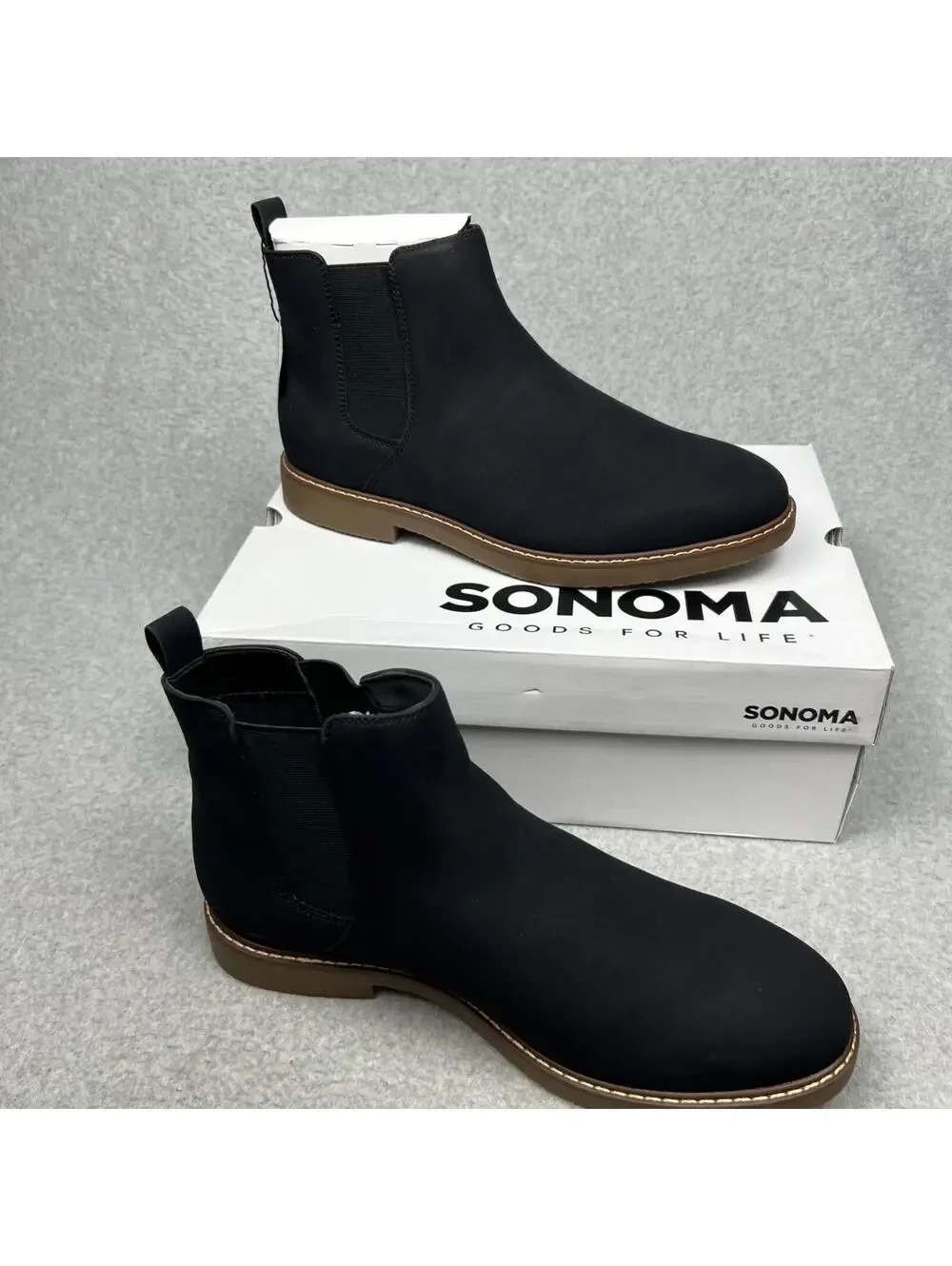Sonoma Chukka Mens Pull On Ankle Boots 12 Simple Classic Minimalist Casual